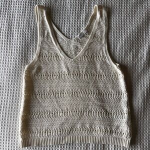 GAP Cream Knit Tank Top